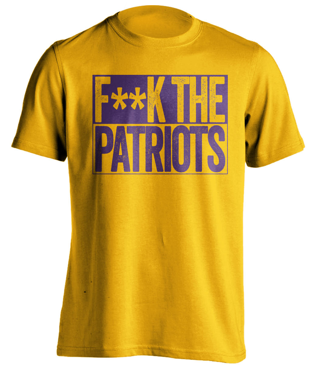 fuck the patriots minnesota vikings super bowl shirt