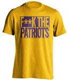 fuck the patriots minnesota vikings super bowl shirt