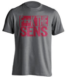 F**K THE SENS Montreal Canadiens grey TShirt