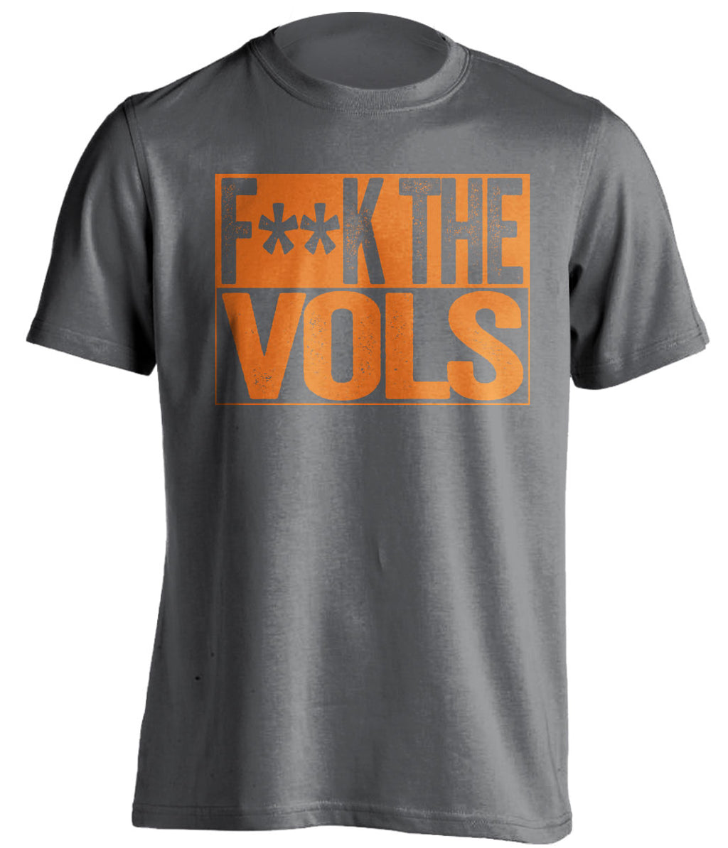 fuck the vols grey and orange shirt censored