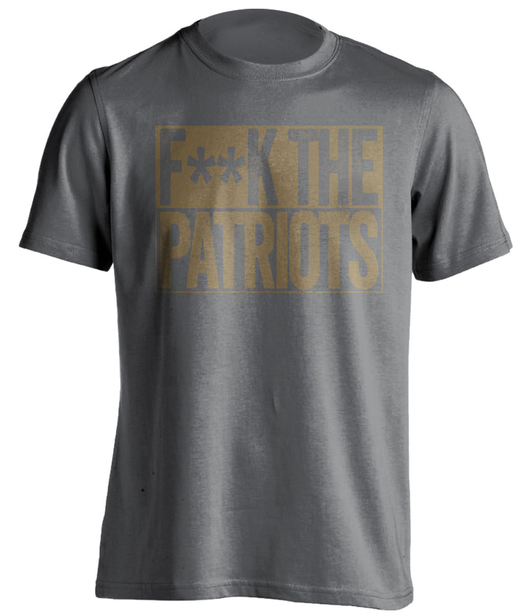 new orleans saints grey shirt fuck the patriots censored
