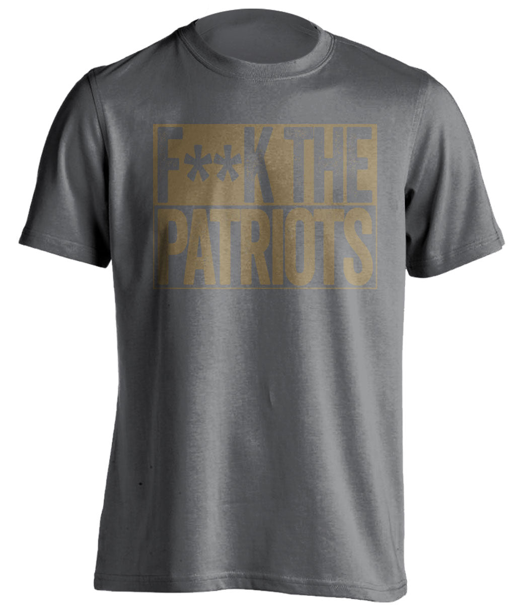 new orleans saints grey shirt fuck the patriots censored