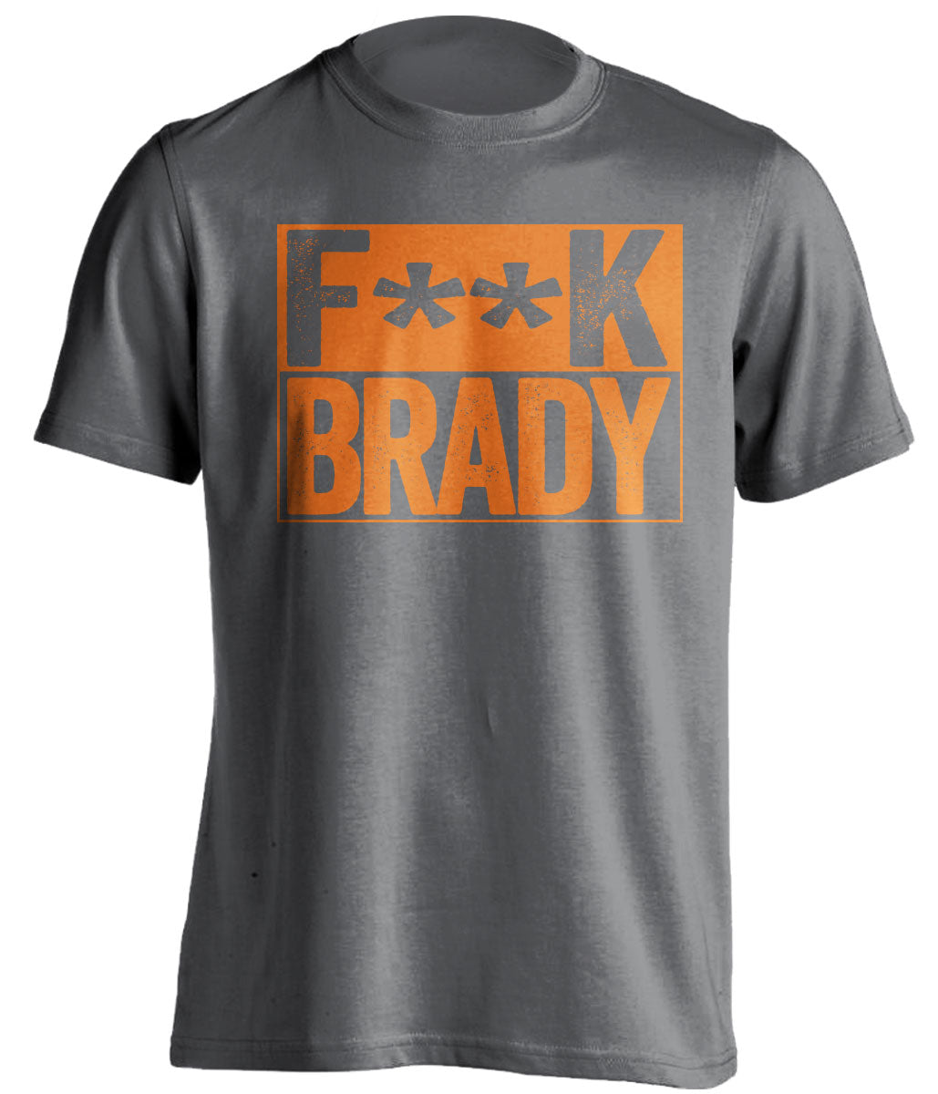 fuck brady grey and orange tshirt censored