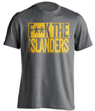 fuck the islanders penguins fan censored grey shirt
