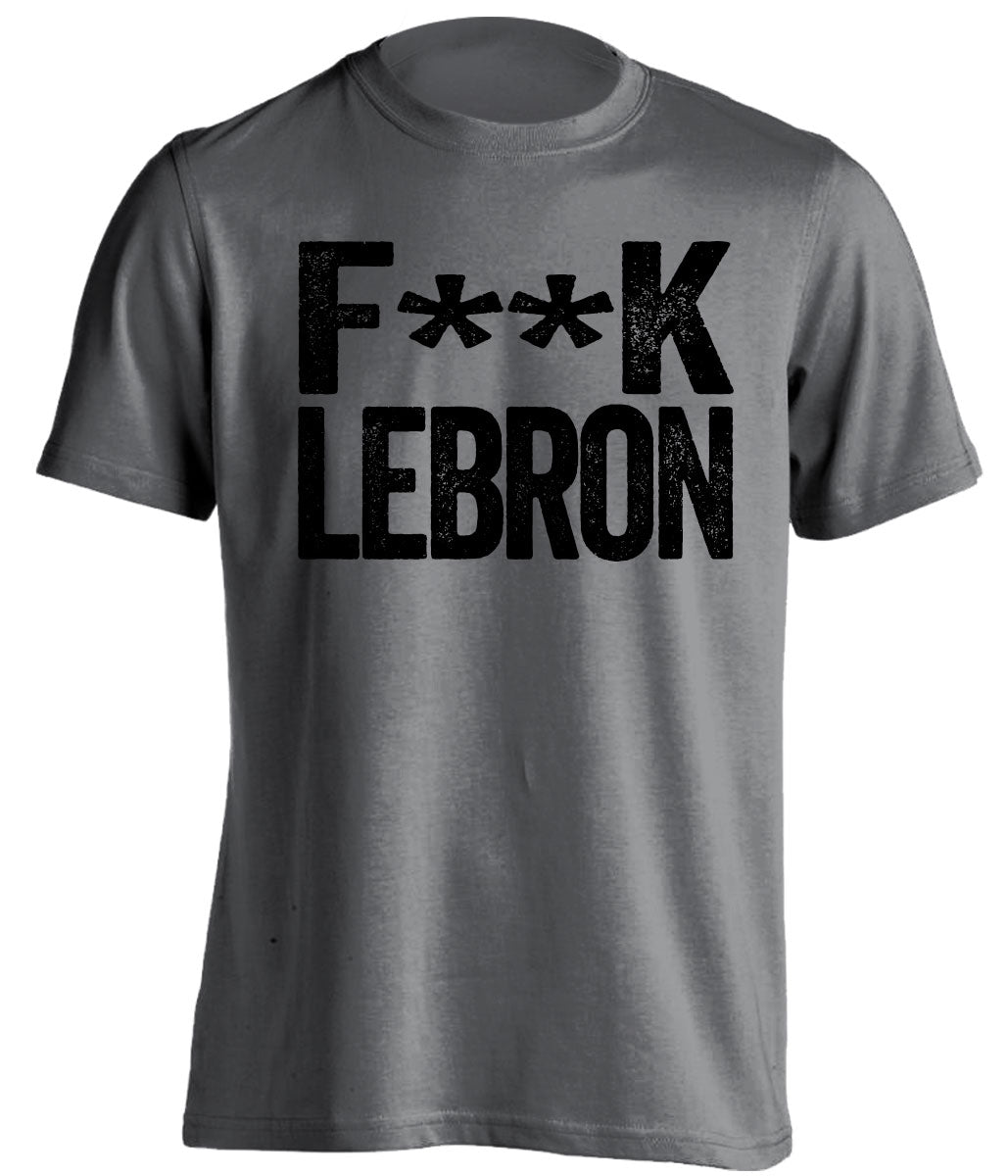 fuck lebron james san antonio spurs grey tshirt censored