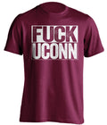 fuck uconn umass minutemen maroon shirt uncensored