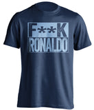 fuck ronaldo censored navy shirt for man city fans