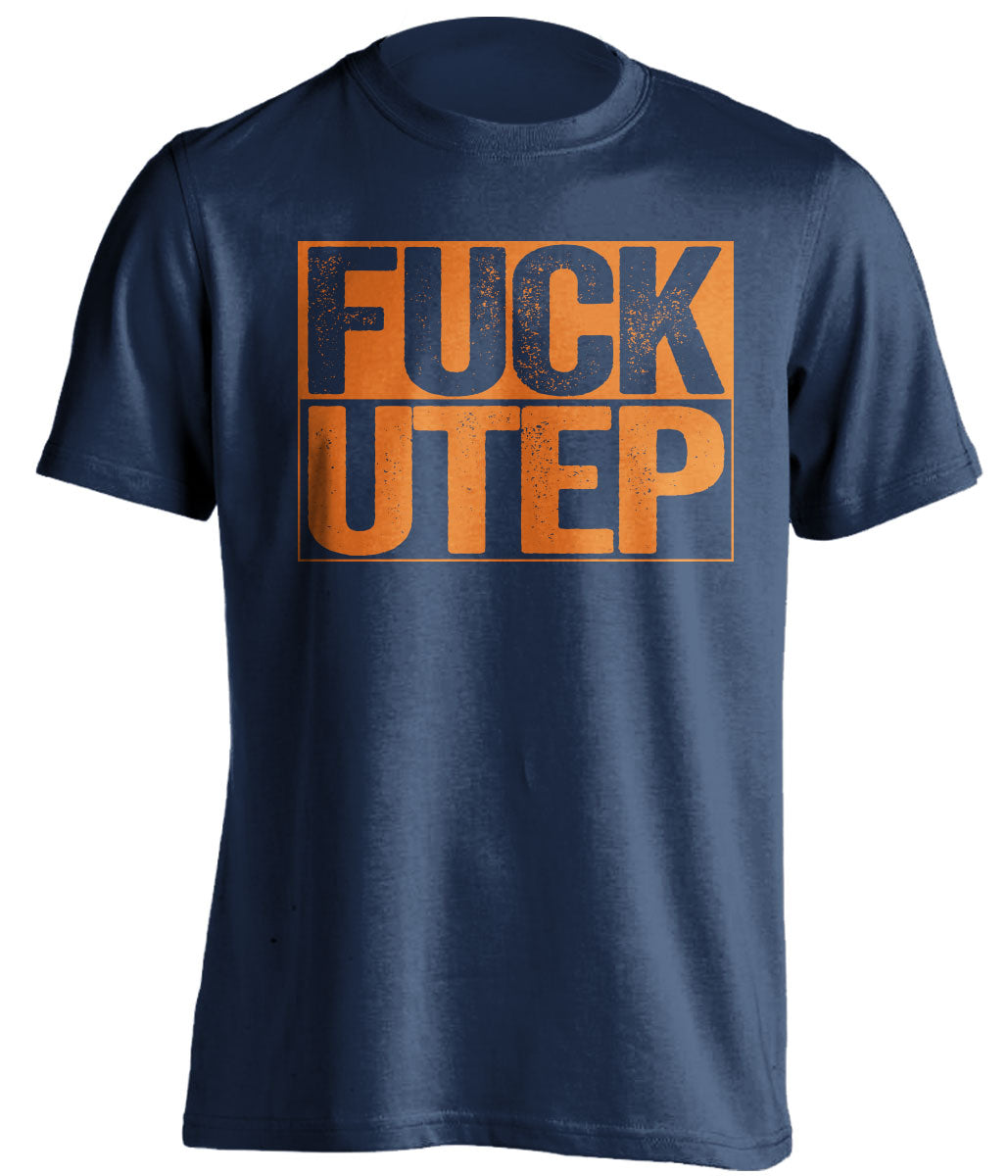 fuck utep navy and orange tshirt uncensored