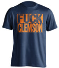 fuck clemson navy shirt syracuse orange uncensored