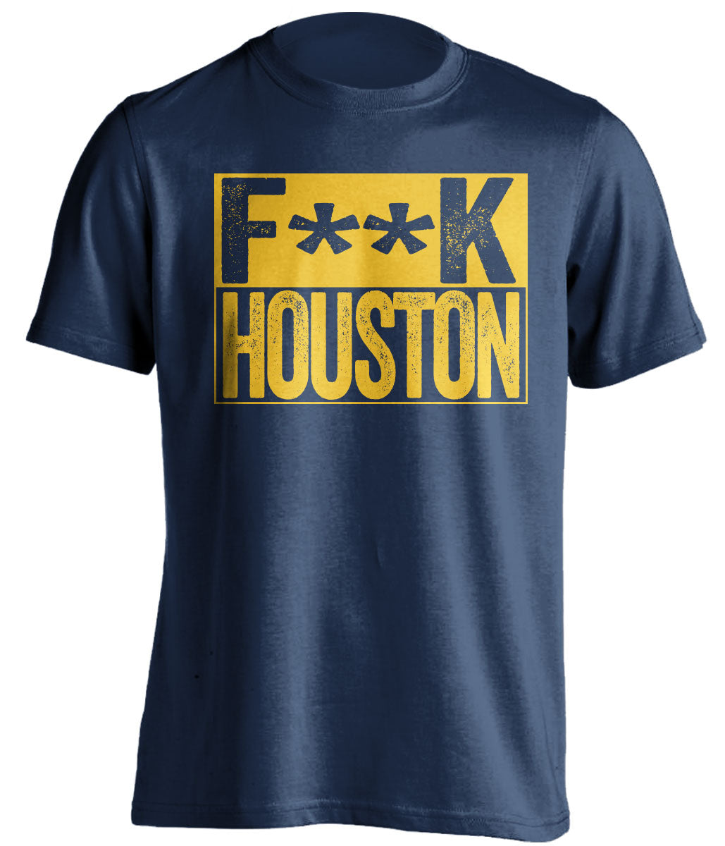 fuck houston rockets utah jazz navy shirt censored