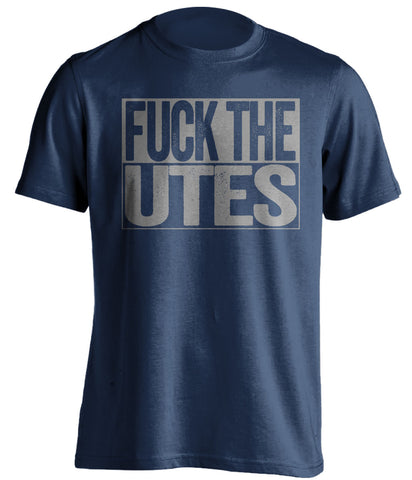 fuck the utes uncensored navy shirt for aggies fans