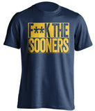 fuck the sooners wvu mountaineers fan censored navy tshirt