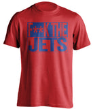 fuck the jets censored red shirt for bills fans
