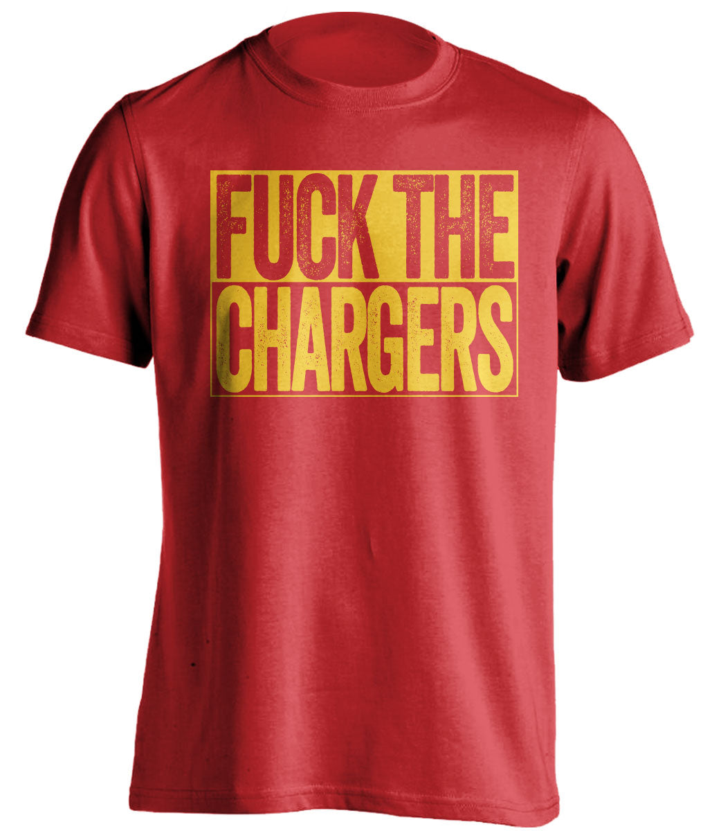 fuck the chargers red shirt kansas city chiefs fan uncensored