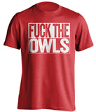 FUCK THE OWLS Sheffield United FC red TShirt