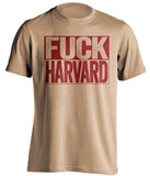 fuck harvard boston college eagles gold shirt uncensored