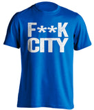 F**K CITY Bristol Rovers FC blue Shirt