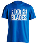 FUCK THE BLADES Sheffield Wednesday FC blue TShirt