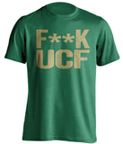 fuck ucf censored green tshirt for usf bulls fans