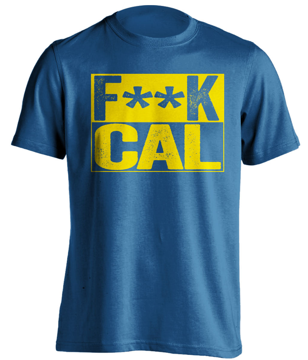 fuck cal censored blue shirt for ucla bruins fans