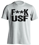 fuck usf censored white tshirt for ucf knights fans