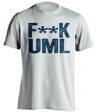 fuck uml lowell merrimack warriors white tshirt censored
