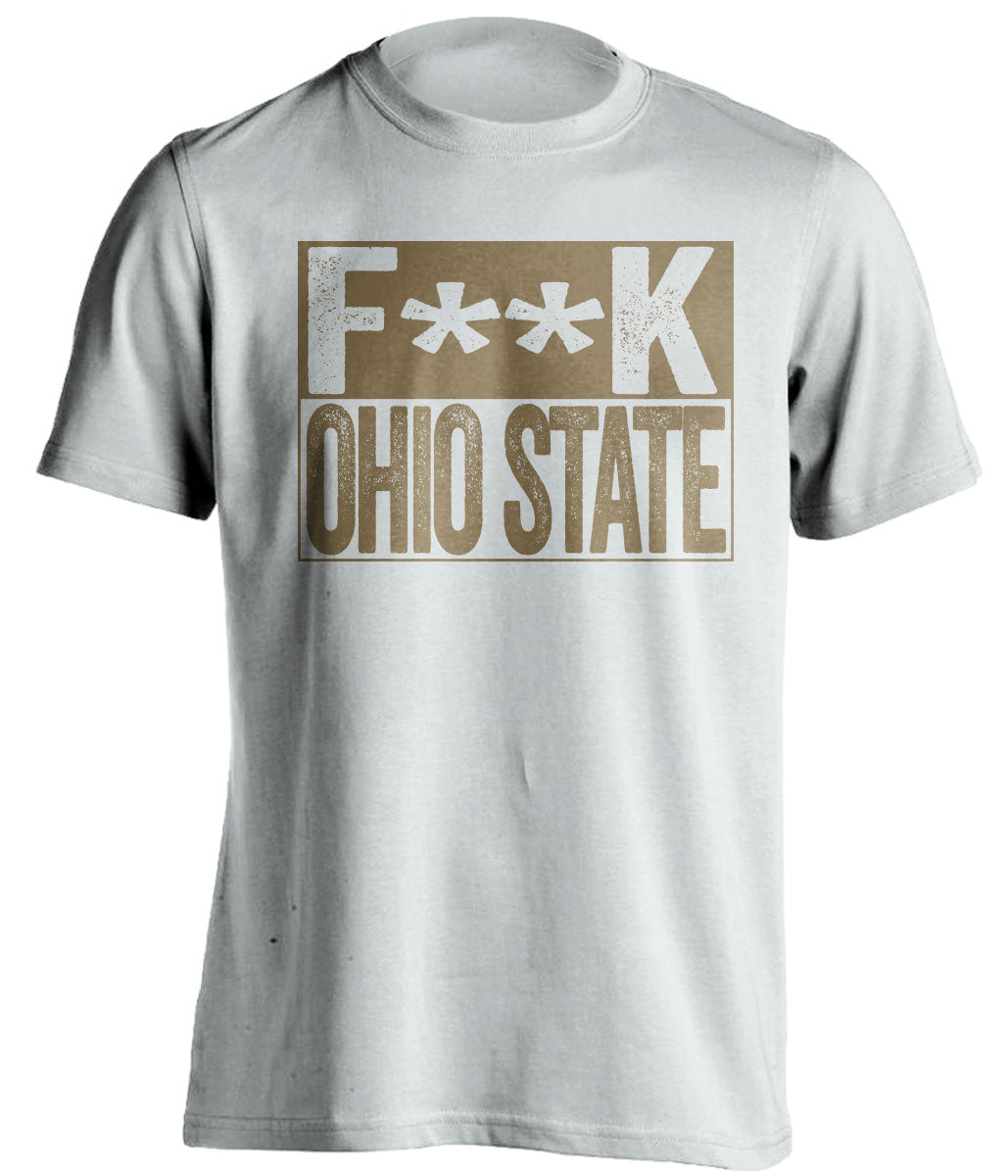 fuck ohio state purdue boilermakers white shirt censored