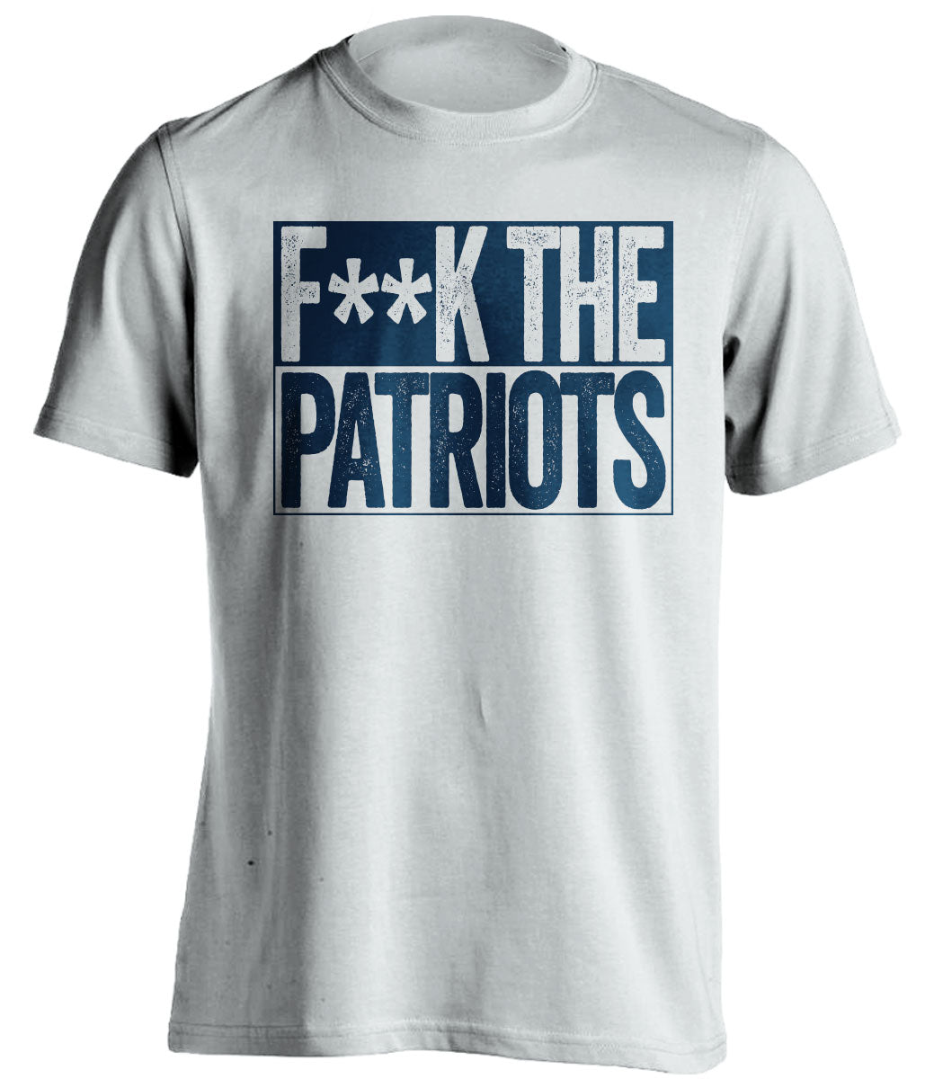 fuck the patriots los angeles chargers white shirt censored