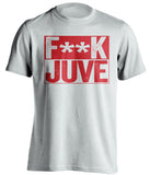 fuck juve white and red tshirt censored
