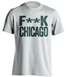 fuck chicago blackhawks minnesota wild white tshirt censored