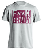 fuck brady white and garnet tshirt censored