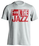 fuck the jazz houston rockets white shirt censored