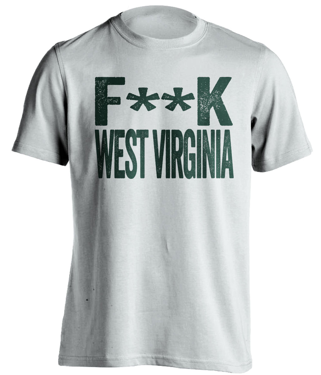 fuck west virginia baylor bears white tshirt censored