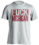 Fuck Michigan - Michigan Haters Shirt - Maroon and Gold - Box Design - Beef Shirts