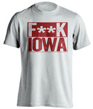 fuck iowa censored white shirt for isu cyclones fans