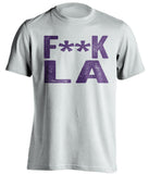 fuck la dodgers colorado rockies white tshirt censored