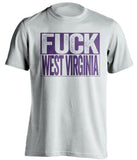 fuck west virginia tcu horned frogs white shirt uncensored