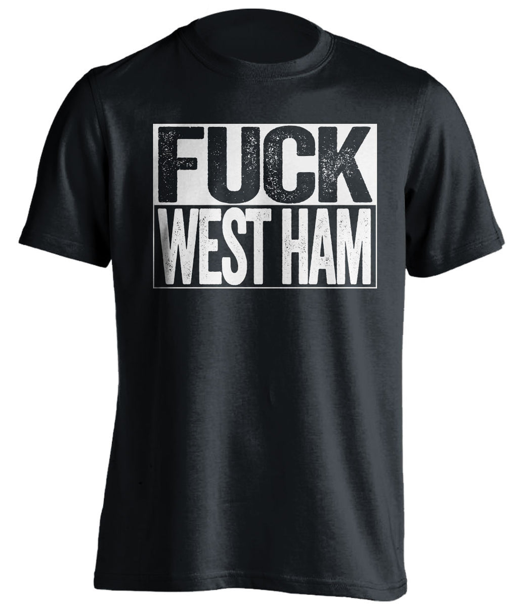 FUCK WEST HAM Millwall FC black TShirt