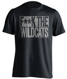 FUCK THE WILDCATS - Wildcats Haters Shirt - Navy and Grey Version - Box Design - Beef Shirts