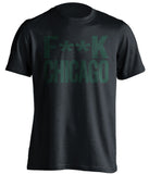 fuck chicago blackhawks minnesota wild black tshirt censored