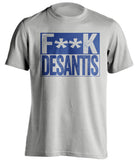 fuck ron desantis deathsantis florida disney liberal grey shirt censored