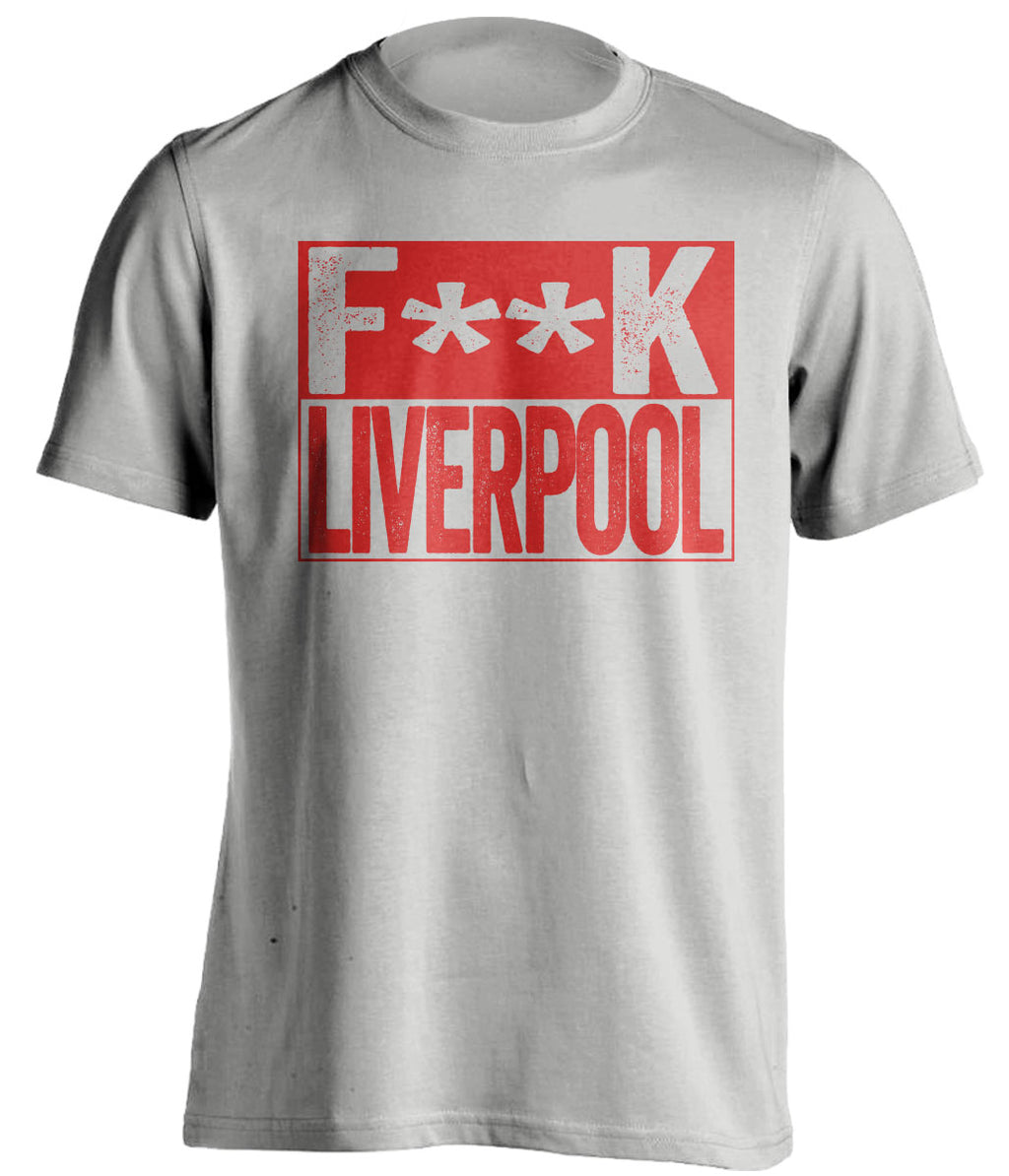 FUCK LIVERPOOL - Manchester United FC Fan T-Shirt - Box Design - Beef Shirts