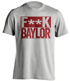 fuck baylor censored grey shirt for aggies fans