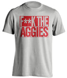 fuck the aggies censored grey shirt for utah utes fans