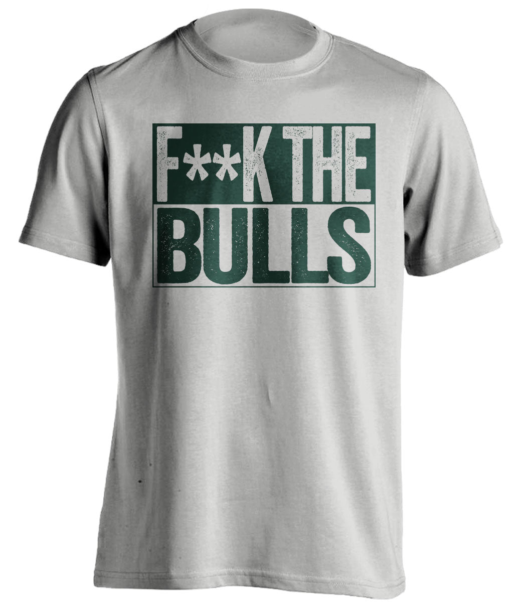 fuck the bulls censored grey shirt milwaukee bucks fan