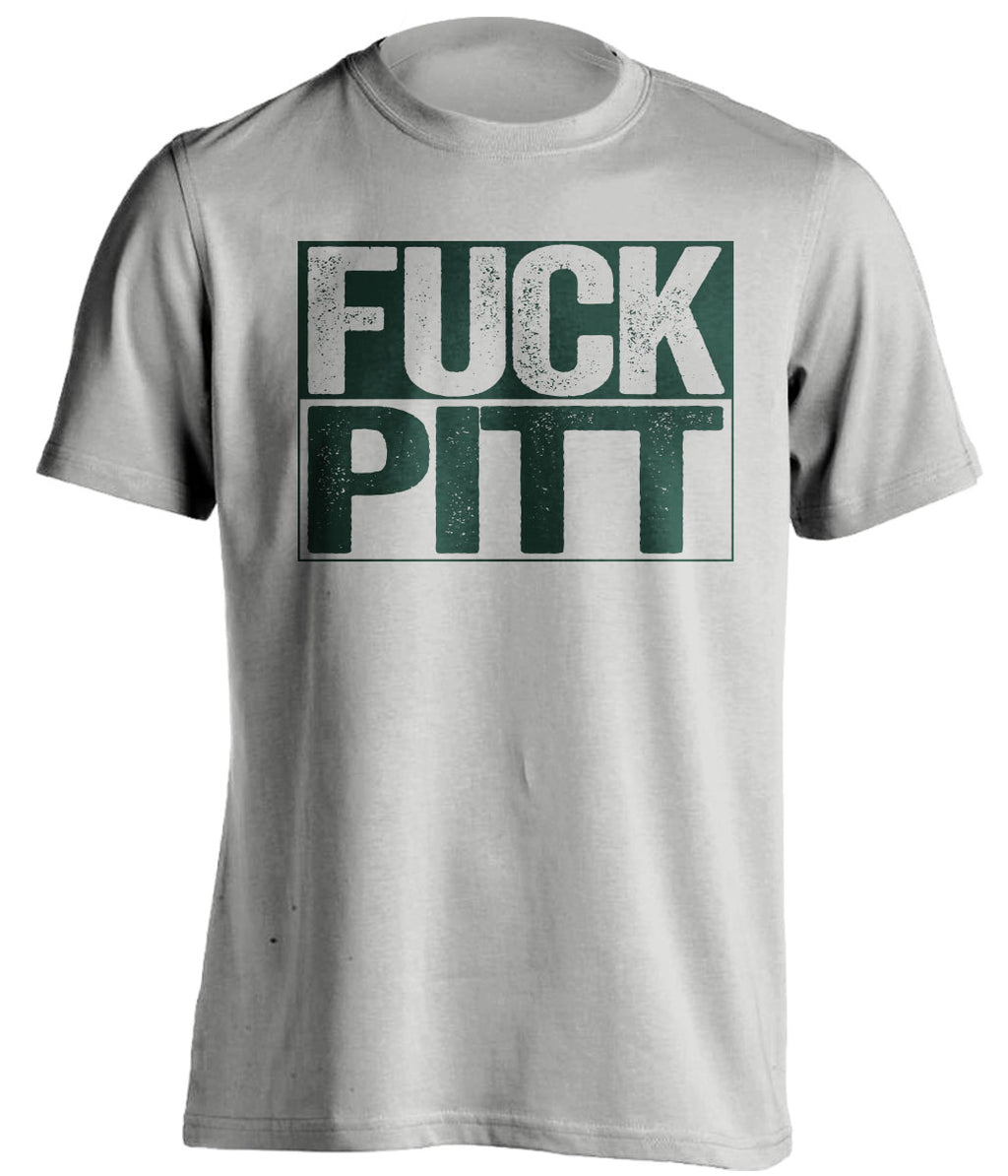 fuck pitt msu michigan state spartans grey shirt uncensored