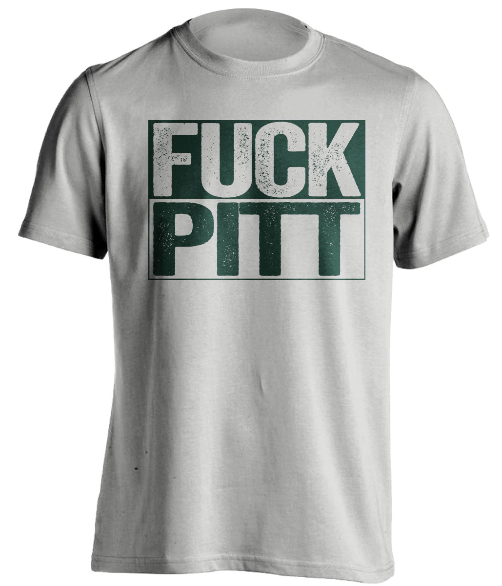 fuck pitt msu michigan state spartans grey shirt uncensored