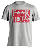 fuck texas longhorns nebraska cornhuskers grey shirt censored