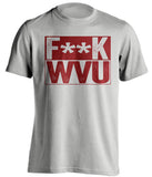 fuck wvu virginia tech hokies grey shirt censored