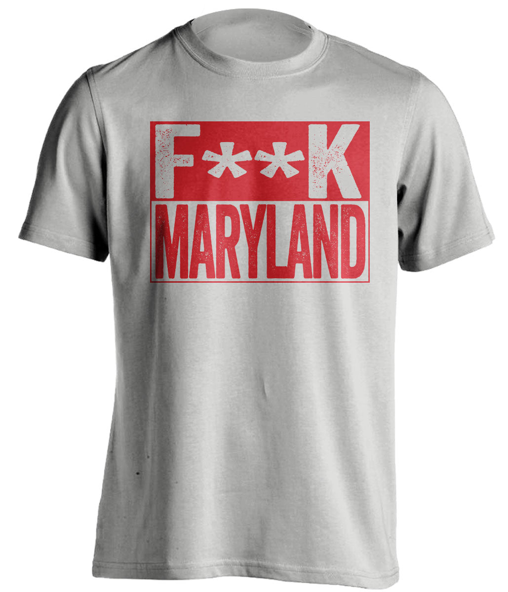 fuck maryland terps ncsu state wolfpack grey shirt censored